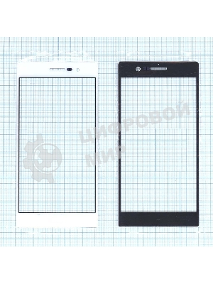 Стекло для Huawei Ascend P7 белое