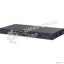 Коммутатор Dahua DH-CS4218-16ET-135 (L2) 16x100Мбит/с 2xКомбо (1000BASE-T/SFP) 16PoE 135W управляемый