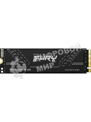 Накопитель SSD Kingston Fury Renegade, 4096Gb, M.2(22x80мм), NVMe, PCIe 5.0 x4, 3D TLC, R/W 14800/14000MB/s, IOPs 2 200 000/2 200 000, TbW 4000, DWPD 0.5 (12 мес)