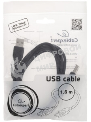Кабель USB2.0 Cablexpert CC-G-mUSB01Bk-0.5M, AM/microB, серия Gold, длина 0.5м, черный, блистер