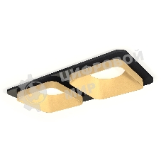 Комплект встраиваемого светильника Ambrella light XC7906004 SBK/SGD черный песок/золото песок MR16 GU5.3 (C7906, N7704)