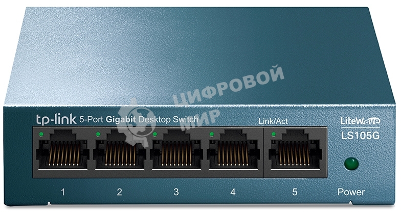 Коммутатор TP-Link 5 ports Giga Unmanagement switch, 5 10/100/1000Mbps RJ-45 ports