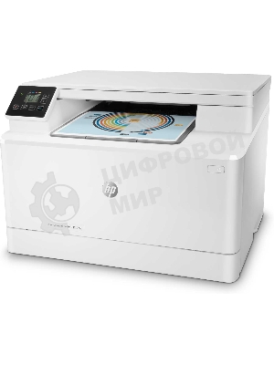 МФУ лазерное HP Color LaserJet Pro MFP M182n (7KW54A), A4, цветной, печ. до 16 стр/мин., 600 x 600 dpi (печать) 1200x1200dpi (скан.), USB, RJ-45, Air Print, Mopria