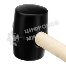 Киянка Sparta резиновая 450 г черная резина деревянная рукоятка