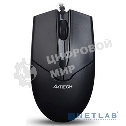 Мышь проводная A4Tech OP-550NU черный, 1000 dpi, USB, кнопки - 3