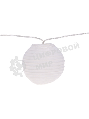 Гирлянда садовая Rexant Денг, 635 см, 3000К, встроенный аккумулятор, солнечная панель, коллекция Пекин