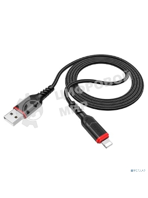 Кабель HOCO X59/ USB кабель Lightning/ 2m/ 2.4A/ Нейлон/ Black