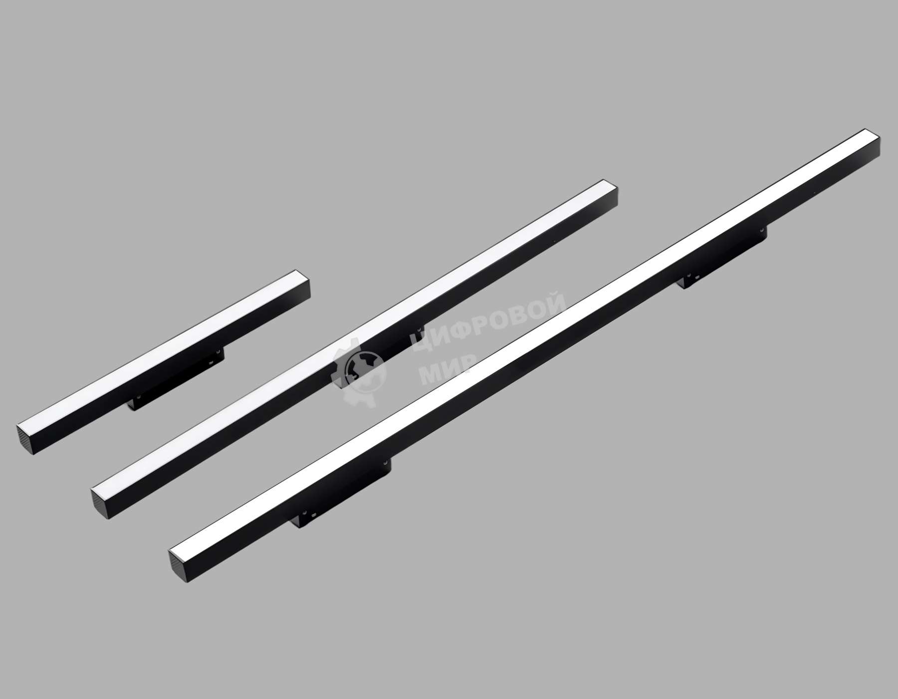 Трековый линейный светильник Ambrella light GL4465 BK черный IP20 20W 3CCT 3000-6000K SMART 48V 120° 604*22*45