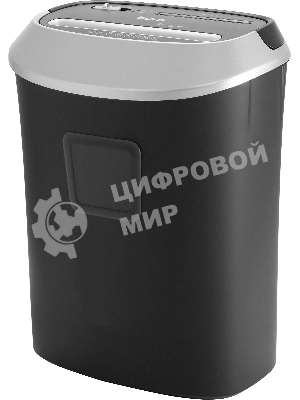 Шредер Buro Office BU-S1201 черный/серебристый с автоподачей (секр.P-3) фрагменты 12лист. 25лтр. скрепки скобы пл.карты CD
