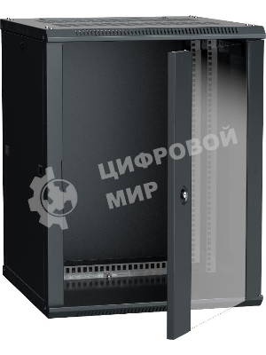 Шкаф LINEA W 12U 600x600 мм дверь стекло, RAL9005 ITK