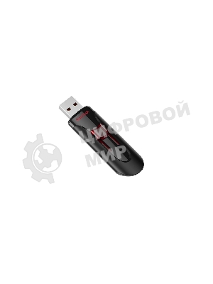 Флешка USB Sandisk CZ600 Cruzer Glide (SDCZ600-064G-G35), 64Gb, USB 3.0, R/W 10/20, черный