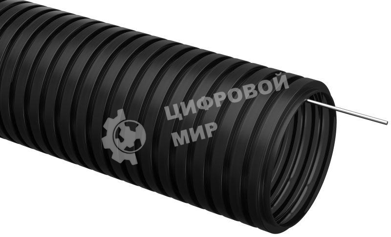 Труба гофр. Iek CTG20-25-K02-025-1 ПНД d 25 с зондом (25 м) черный