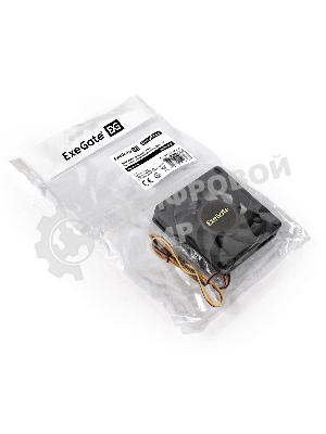 Вентилятор для корпуса ExeGate ExtraSilent ES08015B3P черный, 80 мм, 1700 об/мин, 17 дБ, 3 pin