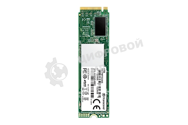 Накопитель SSD Transcend MTE220S SSD 256GB, 3D TLC, M.2 (2280), PCIe Gen 3.0 x4, NVMe, R3300/W1100, TBW 550