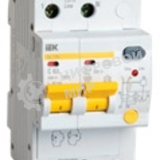Выключатель автоматический дифференциального тока 2п B 16А 30мА тип A 4.5кА АД-12М IEK MAD12-2-016-B-030