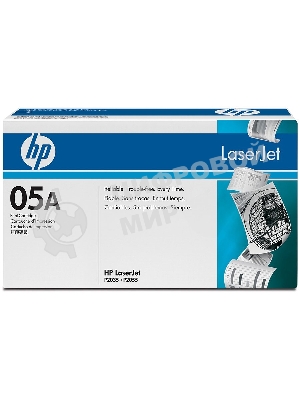 Картридж лазерный HP CE505A черный LJ P2055/P2035 (2300 стр.)