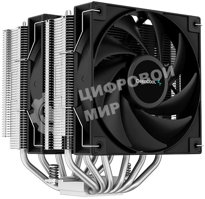 Кулер Deepcool AG620 R-AG620-BKNNMN-G-1 серебристый/черный 120мм алюминий+медь 1850rpm 29.4db 260W 157мм