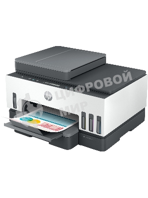 МФУ струйное HP Smart Tank 750 AiO, А4, цветной, печ. до 15/9 стр/мин., скан. до 8 стр/мин., 4800x1200 dpi (печ.), 1200x1200 dpi (скан.), Bluetooth, USB, Wi-Fi