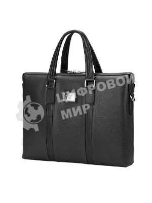 Сумка для ноутбука Сумка Continent CM-142 Black полиэстр/эко кожа, черная 15.6