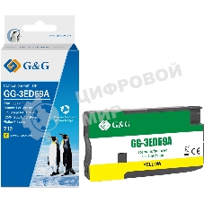 Картридж струйный G&G GG-3ED69A 712 желтый (29мл) для HP DesignJet T650/T630/T250/T230/T210/Studio Plotter Printers
