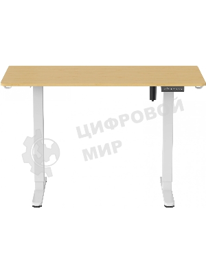 Стол компьютерный Cactus CS-ED-WTBAM столешница бамбук, бежевый, каркас белый