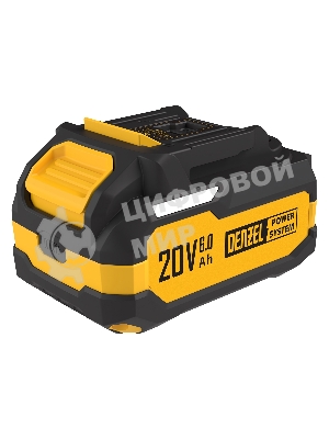 Батарея аккумуляторная Denzel BH-20-6.0, Li-Ion, USB, 20 В, 6,0 Ач