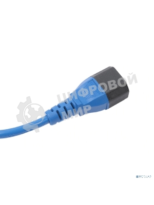 Кабель питания Filum ПВС-АП 3x1.0 С13 - C14, 220/250В, 10А, синий, 1.8м