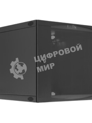 Шкаф настенный Lanmaster Next TWT-CBWNG-9U-6X6-BK 9U 550x600мм пер.дв.стекл съемные бок.пан. 60кг черный