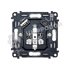 Механизм электрической розетки 2USB A+C 20W (быстрая зарядка) с/з на винтовых зажимах QUANT VM160