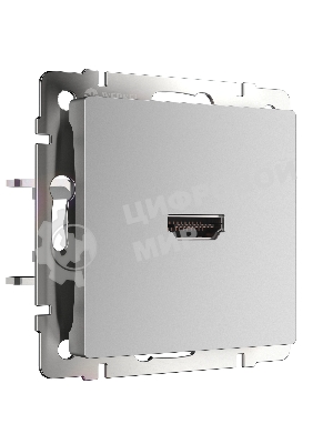 Розетка HDMI (серебряный)
