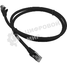 Патч-корд LANMASTER LSZH FTP кат.6A, 3.0 м, черный