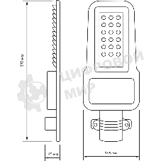Светильник светодиодный Gauss Qpus 370х145х45 30Вт 5000К 3600лм IP65 110-260В уличный КСС 