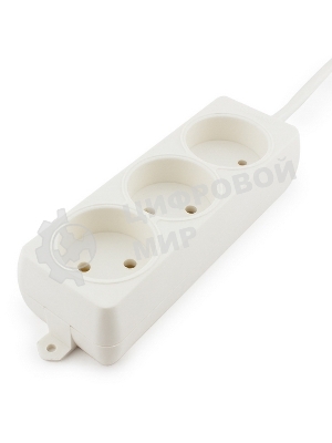 Удлинитель Гарнизон EL-NL3-W-3, 3 розетки допустимый ток 10А, длина 3 метра.