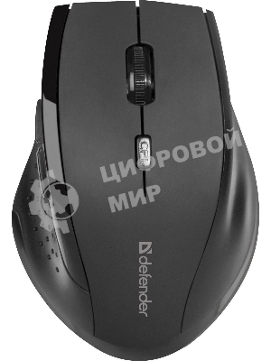 Мышь беспроводная Defender Accura MM-365 черный, 1600 dpi, радиоканал, USB, кнопки - 6