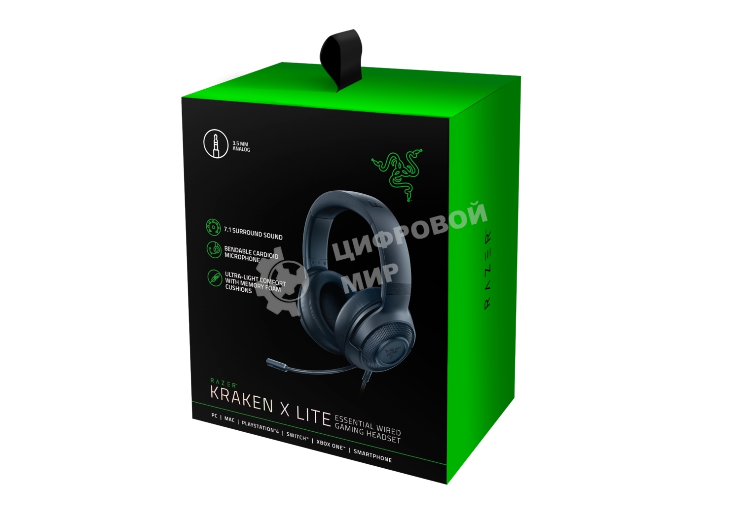 Гарнитура проводная Razer Kraken X Lite Razer Kraken X Lite- Analog Gaming Headset - Russian Packaging