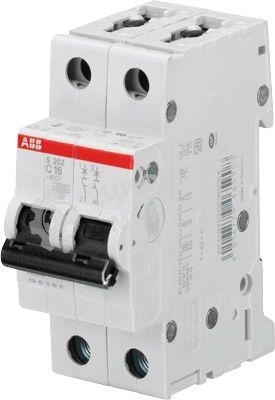 Выключатель автоматический ABB 2CDS252001R0164 2-полюсной S202 C16