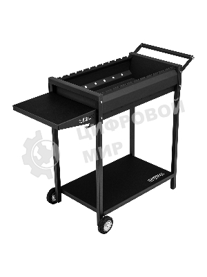 Мангал Palisad Camping сварной на колесах, 662х390х152/805 мм, сталь 2 мм, кочерга в комплекте