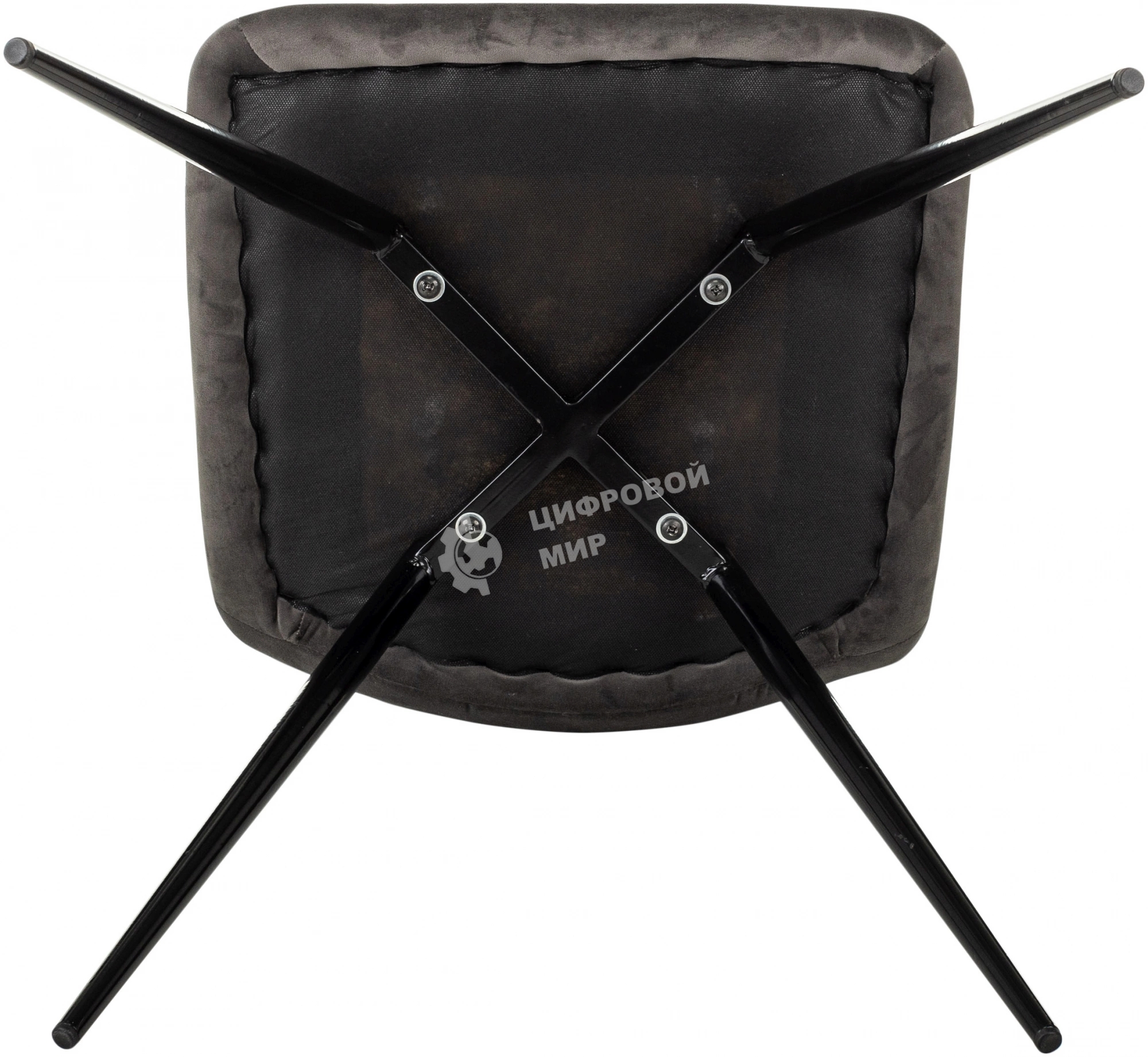 Стул для дома Бюрократ CH-K1_4 комплект 4 шт т. серый Holland 18 металл черный на ножках