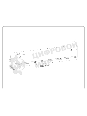 Трековый светильник GL2335 BK черный IP20 10W 3CCT 3000/4200/6400K 48V 200*10*37