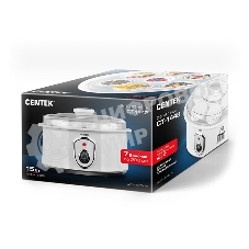 Йогуртница Centek CT-1442 15 Вт, 200 мл, емкостей - 7 шт, материал баночек - стекло, белый