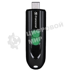 Флешка USB Transcend JetFlash 790C (TS128GJF790C), 128Gb, USB 3.2, R/W 90/60, черный/зеленый