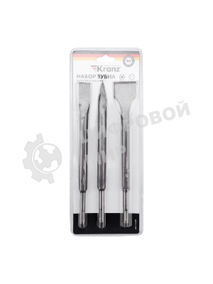 Набор зубил для перфоратора Kranz SDS PLUS, 3 предмета