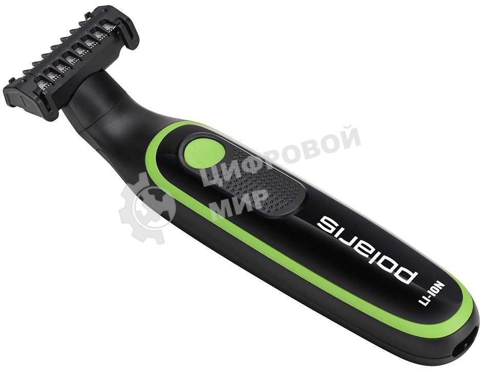 Машинка для стрижки Polaris PHC 0303RB черный/лайм 240Вт