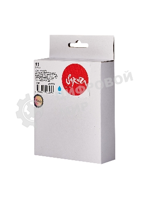Картридж струйный Sakura C4836A (№11 Cyan) для HP, голубой, 29 мл., 2350 к.
