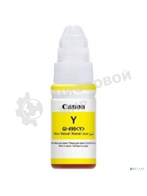 Чернила Canon GI-490Y 0666C001 желтый для Canon Pixma G1400/2400/3400 (70мл)