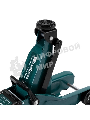 Домкрат гидравлический подкатной Сибртех 2 т, 85-330 мм, низкий подхват, в пластиковом кейсе