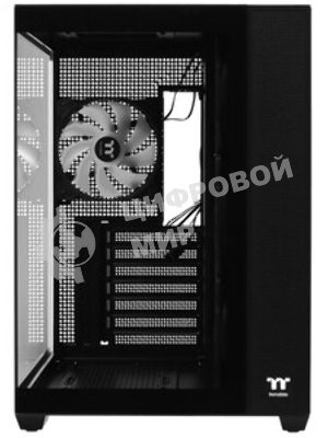 Компьютерный корпус Thermaltake View 380 TG ARGb черный без БП ATX 6x120мм 2x140мм 1x200мм 2xUSB3.0 audio bott PSU