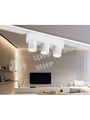 Светильник трековый светодиодный GV1503/3 WH белый IP20 6W 4200K 48V 24° 122*26*55