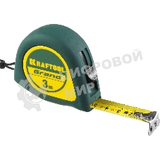 Рулетка KRAFTOOL GRAND 3м/16мм с ударостойким корпусом (ABS) и противоскользящим покрытием