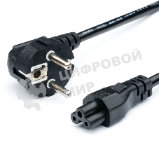 Кабель питания GoPower евровилка CEE 7/7-IEC 320 C5 1.8м ПВХ 0.75мм черный (1/10/160)